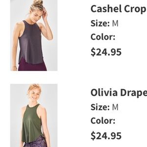 Set of Fabletics tanks!